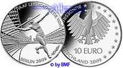 10 Euro 2009 Deutschland Leichtathletik WM in Berlin,1. Ausg. in 2009,Buchst.nach unserer Wahl PPSterling Silber