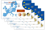 Deutschland 5,88<br> x5 Kursmünzensatz <b>kompl. Satz</b><br>(5 Prägestätten) -