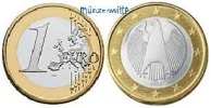 Deutschland 1 Euro Kursmünze, 1 Euro * -