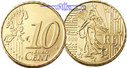Frankreich 10 Cent Kursmünze, 10 Cent