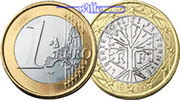 Frankreich 1 Euro Kursmünze, 1 Euro
