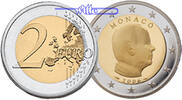 Monaco 2 Euro Kursmünze, 2 Euro, Fürst Albert II. <b> inkl. Etui & Zertifikat & Schuber </b> -