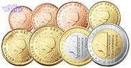 Niederlande 1 Cent -2 Euro, 3.88 Kursmünzen, kompl. Satz 2007 -