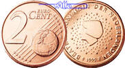 Niederlande 2 Cent Kursmünze, 2 Cent -