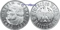 3. Reich 1933 - 1945 5 RM Martin Luther, zum 450. Geburtstag