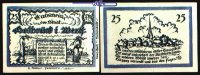 Delbrück Westfalen 25 Pfg Stadt 27.1.1921, Wz Ovalmuster -