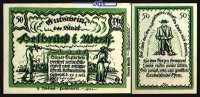 Delbrück Westfalen 50 Pfg Stadt 27.1.1921, Wz Ovalmuster -