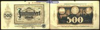 Dortmund 500 Mark 2. Zeile 1922). <br>Topp 211.14 -