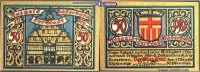 Paderborn, Stadt, 3.Ausgabe 50 Pfg. Jos. Dominicus, -selten- <br>Grab. P1.4, 1 Scheine, Orginal -