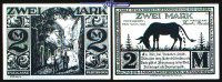 Paderborn, Stadt, 7.Ausgabe 2 Mark Schattenrisse, Serie B, Eselgasse, schwarz<br>Grab. 1043.4, -