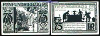 Paderborn, Stadt, 9.Ausgabe 75 Pf. Schattenrisse, Serie A, Rothoborn, schwarz<br>Grab. 1043.6, -