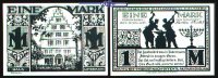 Paderborn, Stadt, 9.Ausgabe 1,- Mark Schattenrisse, Serie A, Levermann , schwarz<br>Grab. 1043.6, -