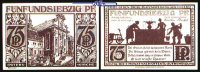 Paderborn, Kreisstadt, 8.Ausgabe 75 Pf. Schattenrisse, Serie C, Paterskirche, braun, <br>Grab. 1043.5, -