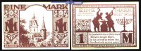 Paderborn, Kreisstadt, 8.Ausgabe 1,- Mark Schattenrisse, Serie C, Busdorf, braun, <br>Grab. 1043.5, -