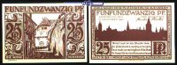 Paderborn, Stadt, 10.Ausgabe 25 Pfg. Schattenrisse, Serie D. Kisau, braun<br>Grab. 1043.7, -