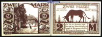 Paderborn, Stadt, 10.Ausgabe 2 Mark Schattenrisse, Serie D. Eselsgasse II, braun<br>Grab. 1043.7, -