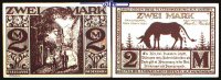 Paderborn, Kreisstadt, 8.Ausgabe 2,- Mark Schattenrisse, Serie C, Busdorf, braun, <br>Grab. 1043.5, -