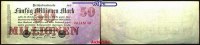 Deutsches Reich 50 Millionen Mark Inflation, Reichsbanknote, Ro.97c, -