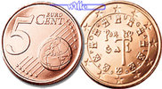 Portugal 5 Cent Kursmünze, 5 Cent * -