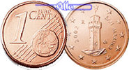 San Marino 1 Cent Kursmünze, 1 Cent -