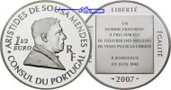 Frankreich 1 1/2 Euro Mendes, Aristides De Sousa, inkl. Etui & Zertifikat & Schuber -