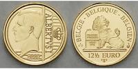 Belgien 12 ½ Euro 1,25g fein 14 mm Ø Albert I., 1,25 Gramm Gold, mit Kapsel im Etui & Zertifikat