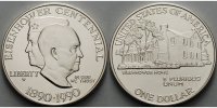 USA 1 $ 100 Geb. Dwight David Eisenhower, in Kapsel & Etui & Zertifikat -