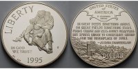 USA 1 $ Sanitäter, 100 J. Nat. Gedenkstätte Gettysburg, in Kapsel inkl. Zertifkat & Etui -