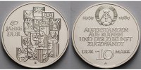 Deutschland, DDR 10 Mark 40 Jahre DDR, Ku.-Ni.,-Archivbild-