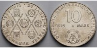 Deutschland, DDR 10 Mark 20 J. Warschauer Pakt, Ku.-Ni.,-Archivbild-