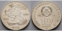 Deutschland, DDR 10 Mark 25 Jahre Nationale Volksarmee, Ku.-Ni.,-Archivbild-