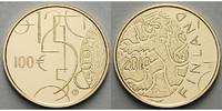 Finnland 100 Euro 5,18g fein 22 mm Ø 150 Jahre finnische Währung, 4. April 1860 erhielt Finnland eine eigene Währung