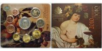 San Marino 8,88 Kursmünzen, kompl. Satz 2010 * mit 5 Euro Silbermünze 400.Todestag v.Caravaggio -