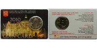 Vatikan 50 Cent Kursmünze, 50 Cent in originaler City - Coincard <b> Nr.1 -