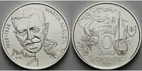 Slowakei 10 Euro 150. Geburtstag von Martin Kukucín (Schriftsteller) in originaler Kapsel -