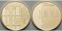 Slowenien 100 Euro<br> 6,3g<br> fein<br> 24 mm Ø Ljubljana-Weltbuchhauptstadt, inkl. Etui & Zertifikat & Schuber -