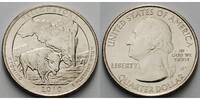 USA 1/4 $ Yellowstone /D - Kupfer-Nickel - -
