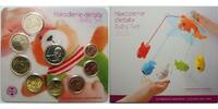 Slowakei 3,88 € Kursmünzensatz 8 Mz.+ 1 Medaille mit Motiv - Babysatz zum Eintragen, Name etc. -