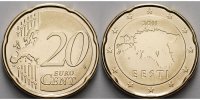 Estland 20 Cent Kursmünze, 20 Cent,