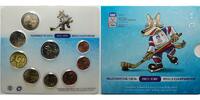 Slowakei 3,88 € Kursmünzensatz 8 Münzen + 1 Medaille IIHF Weltmeisterschaft Eishockey 2011 -
