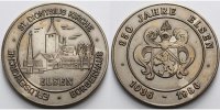 Paderborn-Elsen 26,14groh40mm Ø Medaille in Alpaka, Ortsteil Elsen zur 950-Jahr-Feier 1986