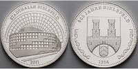 333/1000 Silbermedaille 2011 Medaille-800 Jahre Bielefeld -Stadthalle Bielefeld in Kapsel & Zertifikat PP