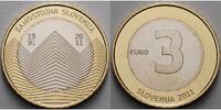 Slowenien 3 Euro Unabhängigkeit Slowenien 1991-2011 - vierte Euro Münze europaweit -