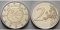 Belgien 2 Euro 10 Jahre Europäische Wirtschafts- und Währungsunion, im Etui & Zertifikat -