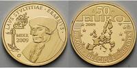Belgien 50 Euro 6, 22g fein 21 mm Ø Erasmus von Rotterdam, mit Kapsel im Etui & Zertifikat & Schuber