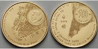 Niederlande 10 Euro<br> 6,05g<br> fein<br> 22,5 mm Ø 400. Geb. Beziehung Niederlande zu New York,inkl.Holzetui & Zertifikat & Schuber -