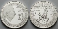 Belgien 10 Euro 75.Geburtstag König Albert II.