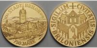 Brilon <b>Medaille</b> <br>17,89g fein<br>35 mm Ø - 750 Jahre Stadt Brilon 1220 - 1970 -