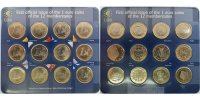 Euroländer 12 Euro Kursmünzensatz von der Staatliche Münze, Baden-Württemberg, Stuttgart -