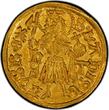 Hungary G.Guld (1458-90) hT Matthew I RARE Gold Gulden High grade PCGS MS63